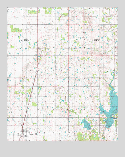 Manitou, OK USGS Topographic Map