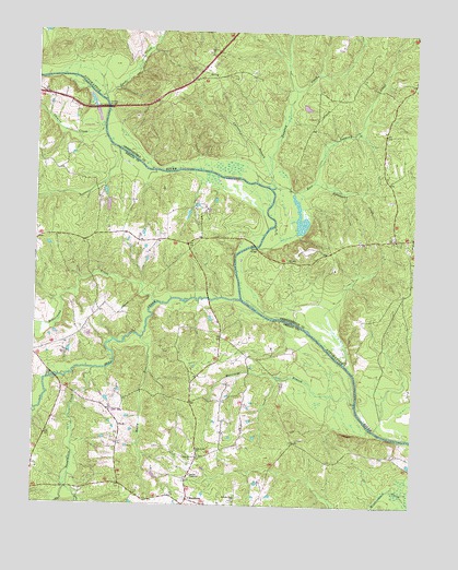 Mannboro, VA USGS Topographic Map