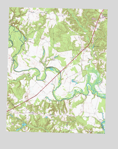 Manquin, VA USGS Topographic Map