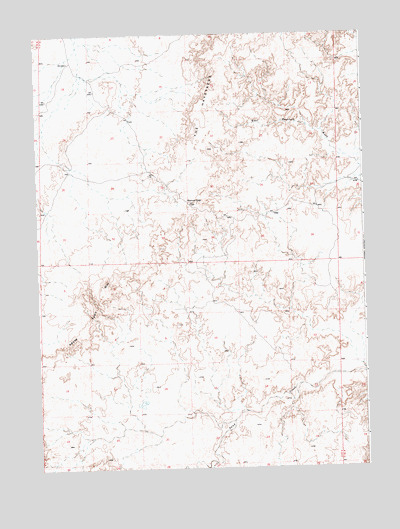 Manuel Gap, WY USGS Topographic Map