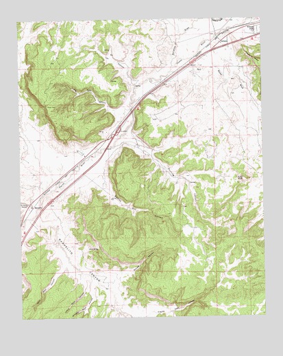 Manuelito, NM USGS Topographic Map