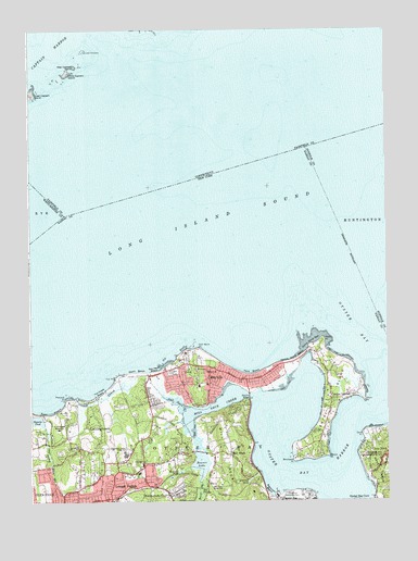 Bayville, NY USGS Topographic Map
