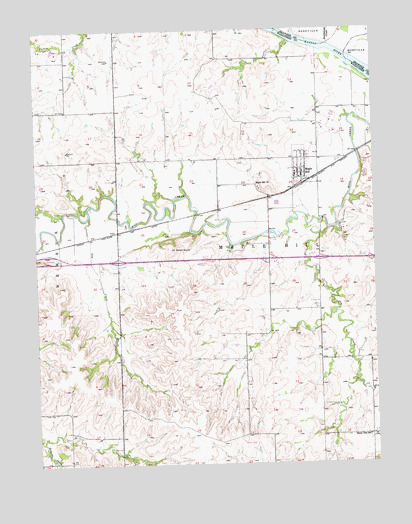 Maple Hill, KS USGS Topographic Map