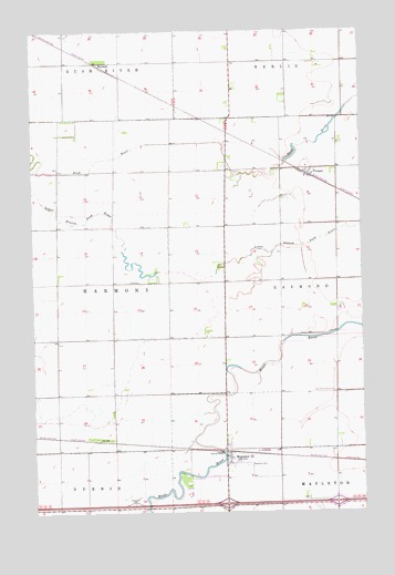 Mapleton, ND USGS Topographic Map
