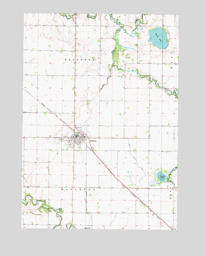 Mapleton, MN USGS Topographic Map