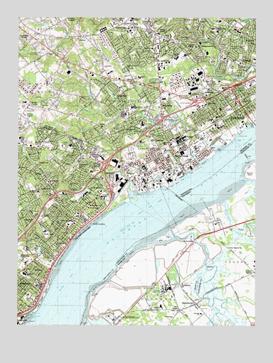 Marcus Hook, PA USGS Topographic Map