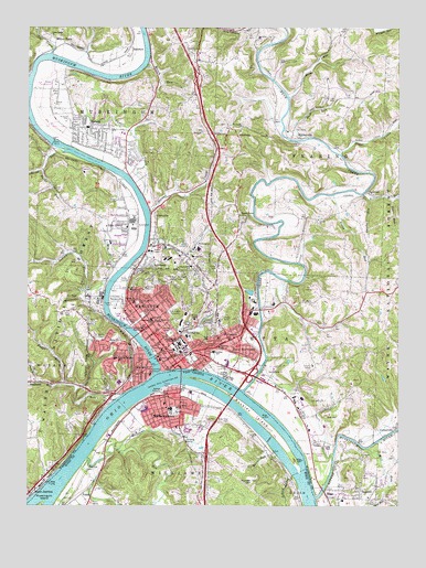 Marietta, OH USGS Topographic Map