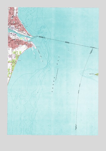 Marinette East, WI USGS Topographic Map