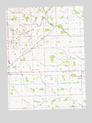 Mark Center, OH USGS Topographic Map
