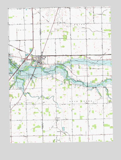 Markle, IN USGS Topographic Map