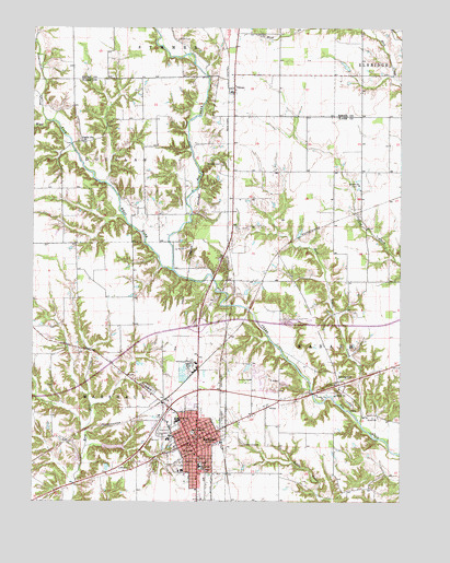 Marshall, IL USGS Topographic Map
