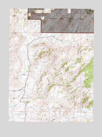 Marshall, WY USGS Topographic Map