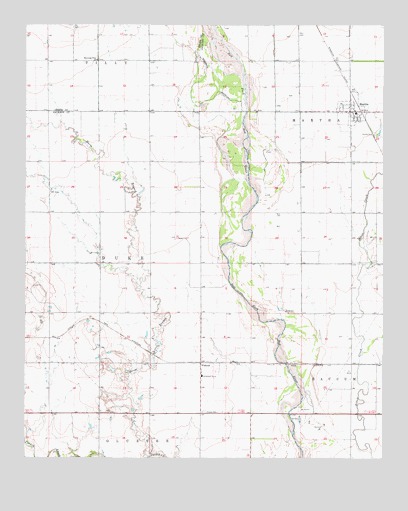 Martha, OK USGS Topographic Map