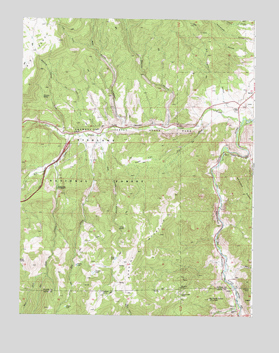 Marysvale Canyon, UT USGS Topographic Map