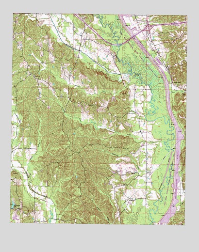 Beans Ferry, MS USGS Topographic Map
