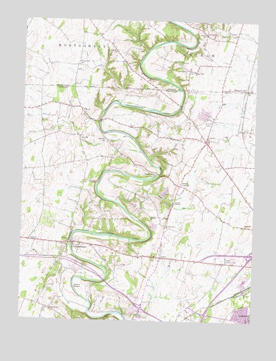 Mason and Dixon, PA USGS Topographic Map