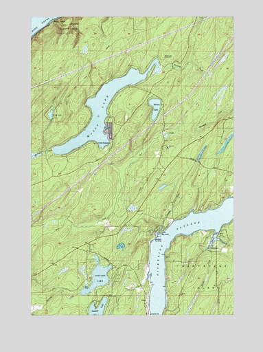 Mason Lake, WA USGS Topographic Map