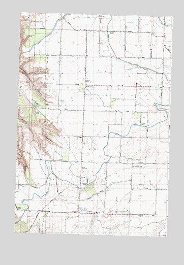 Mathews Corner, WA USGS Topographic Map