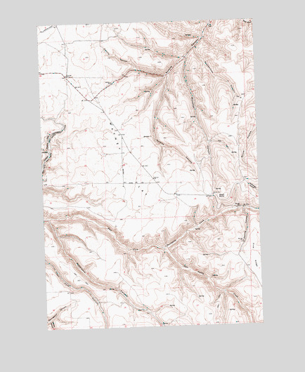 Matney Flat, OR USGS Topographic Map