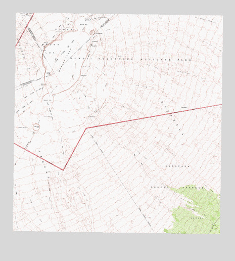 Mauna Loa, HI USGS Topographic Map