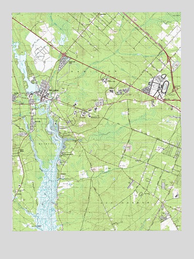 Mays Landing, NJ USGS Topographic Map