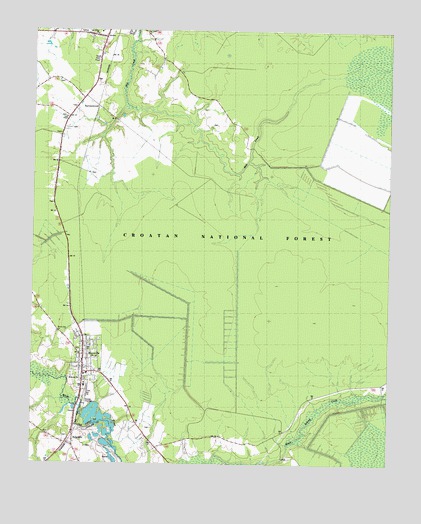 Maysville, NC USGS Topographic Map