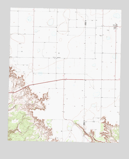 McAdoo, TX USGS Topographic Map