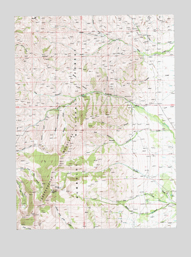 McAfee Peak, NV USGS Topographic Map