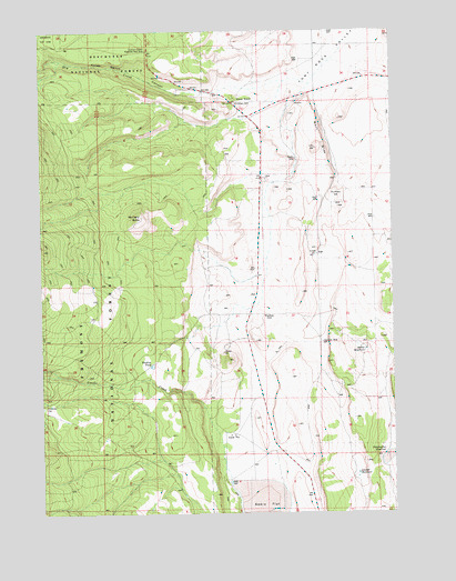 McCarty Butte, OR USGS Topographic Map