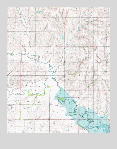 McClure, OK USGS Topographic Map
