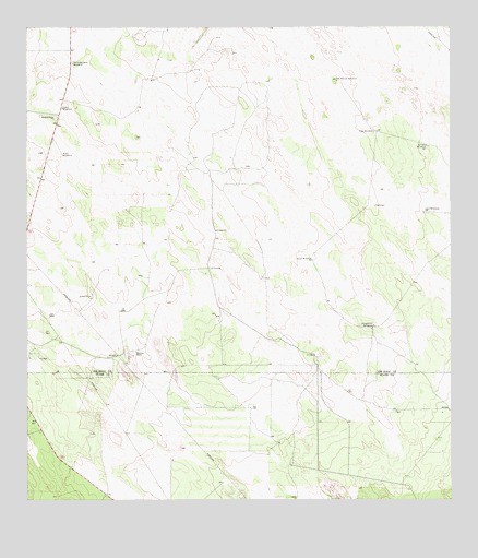 Agua Nueva SE, TX USGS Topographic Map