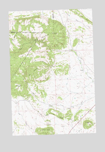 Bear Mountain, MT USGS Topographic Map