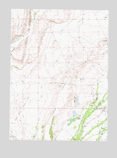 McFadden, WY USGS Topographic Map