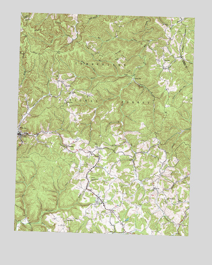 McKee, KY USGS Topographic Map