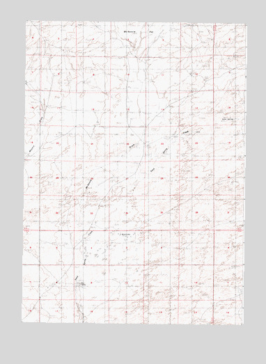McKenzie Flat, WY USGS Topographic Map