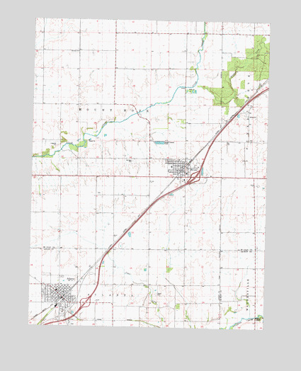 McLean, IL USGS Topographic Map