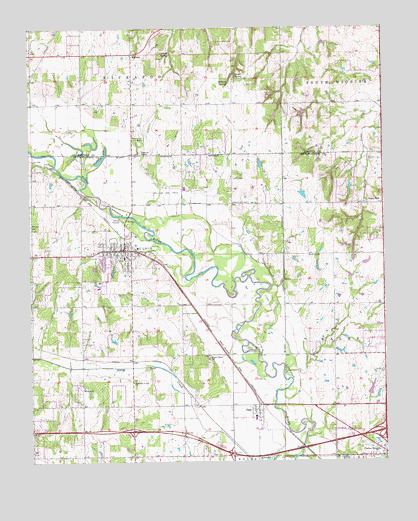 McLoud, OK USGS Topographic Map