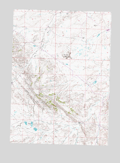 McRae Gap, WY USGS Topographic Map