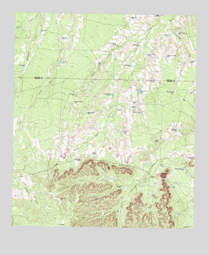 McWhorter Mountain, TX USGS Topographic Map