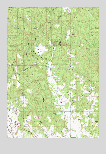 Meacham Corner, OR USGS Topographic Map