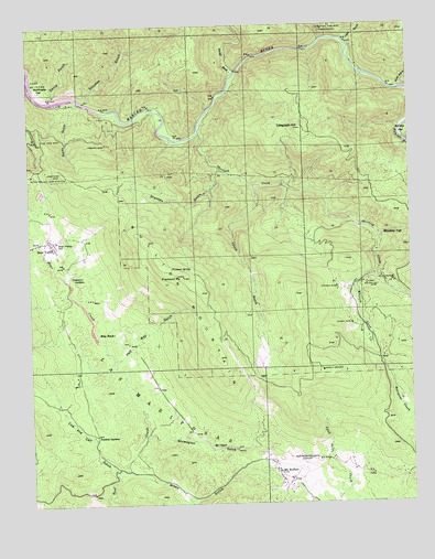 Bear Valley, CA USGS Topographic Map