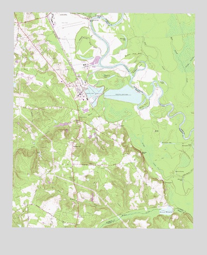 Mechanic Hill, GA USGS Topographic Map
