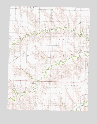 Beardsley, KS USGS Topographic Map