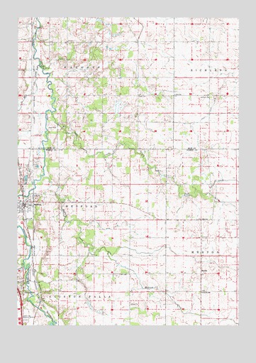 Medford East, MN USGS Topographic Map