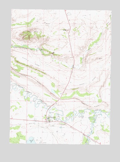 Medicine Bow, WY USGS Topographic Map