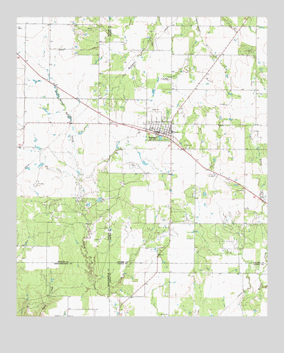 Megargel, TX USGS Topographic Map