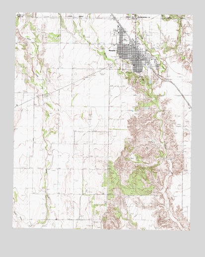 Memphis, TX USGS Topographic Map