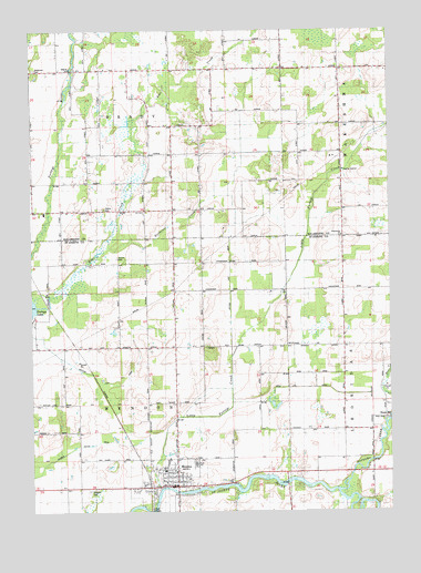 Mendon, MI USGS Topographic Map
