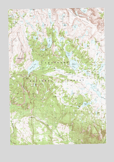 Beartooth Butte, WY USGS Topographic Map