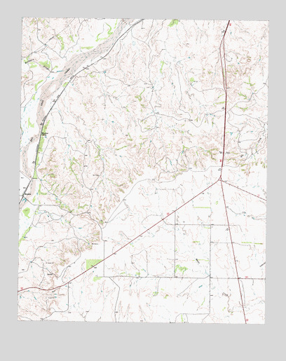 Mendota, TX USGS Topographic Map